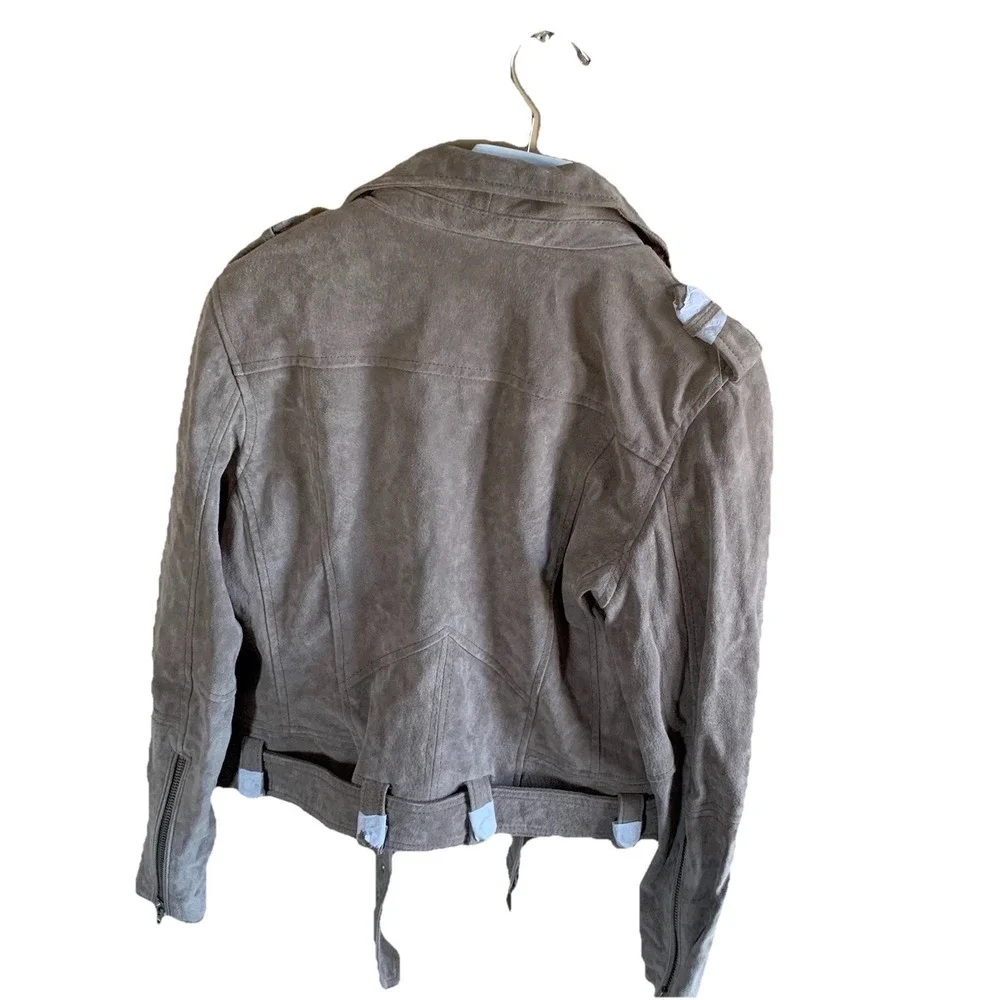 Blanknyc women's Suede Leather Jacket lined Casual Moto New with defect SZ-M